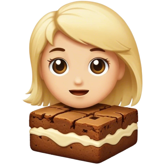 Blondie brownie emoji
