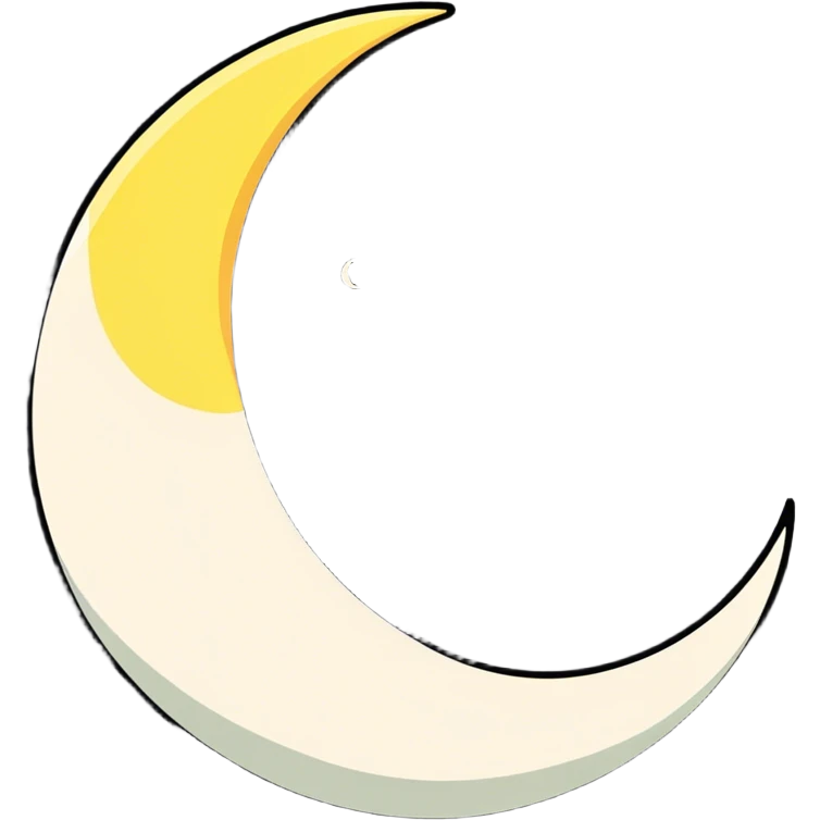Moon with a smile  emoji