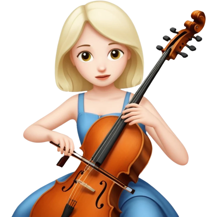 girl playing cello emoji