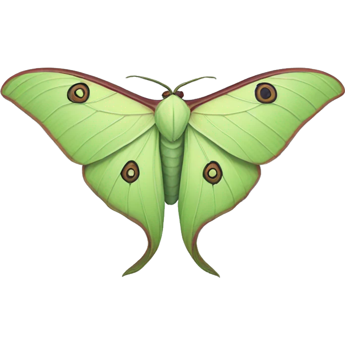 luna moth emoji