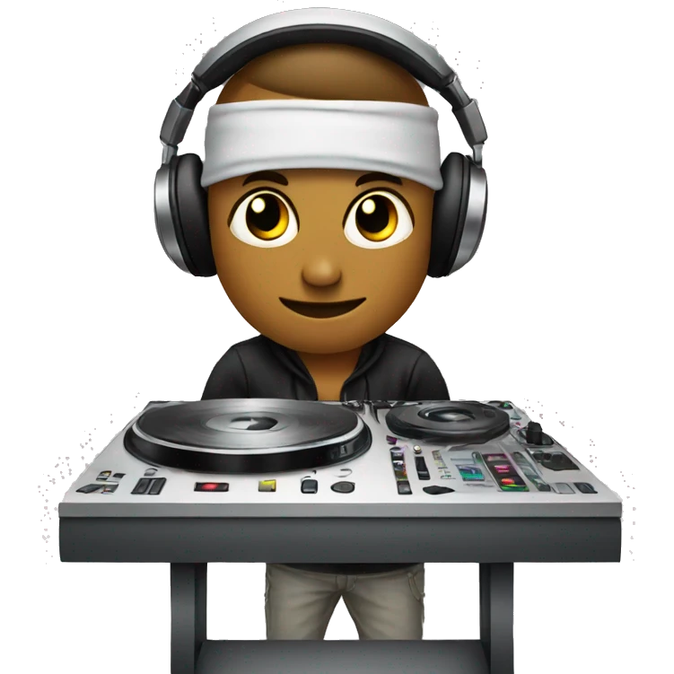 DJ table emoji