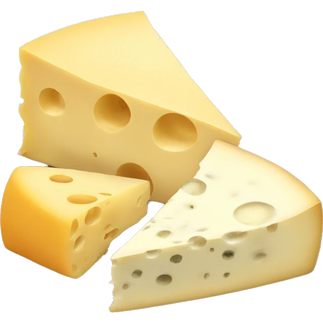 a cheese platter with brie emoji