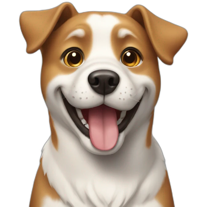 happy dog happy emoji