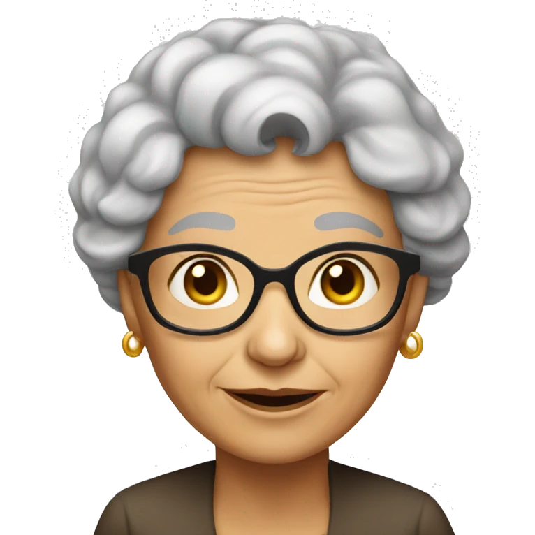 old women beautiful emoji
