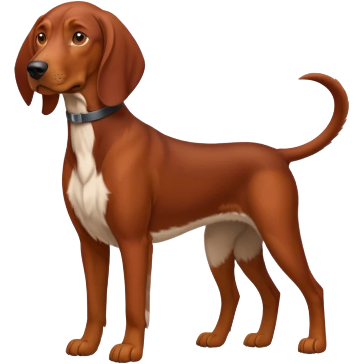 reddish brown coonhound emoji