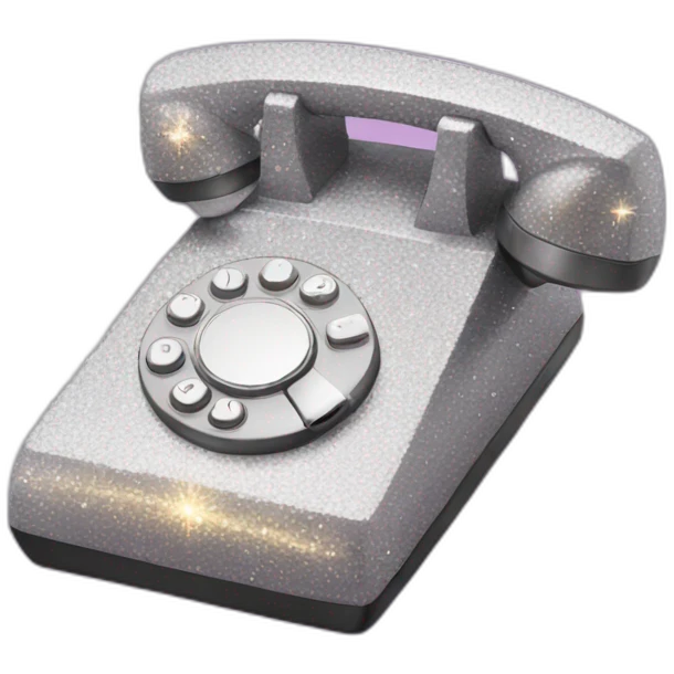Sparkly phone emoji