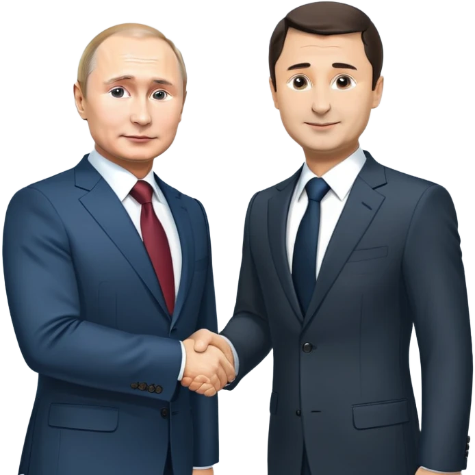 Путин жмет руку зеленскому emoji