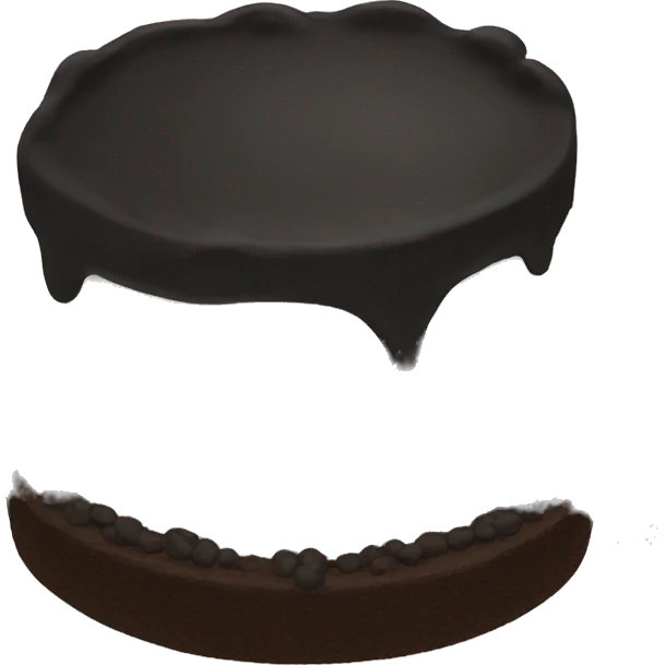 black sesam cake emoji