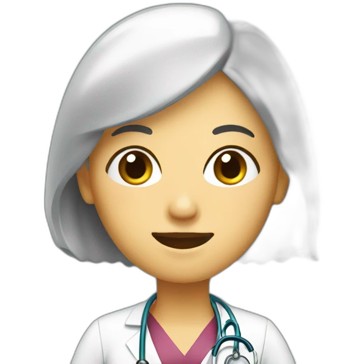 Doctora con celular emoji