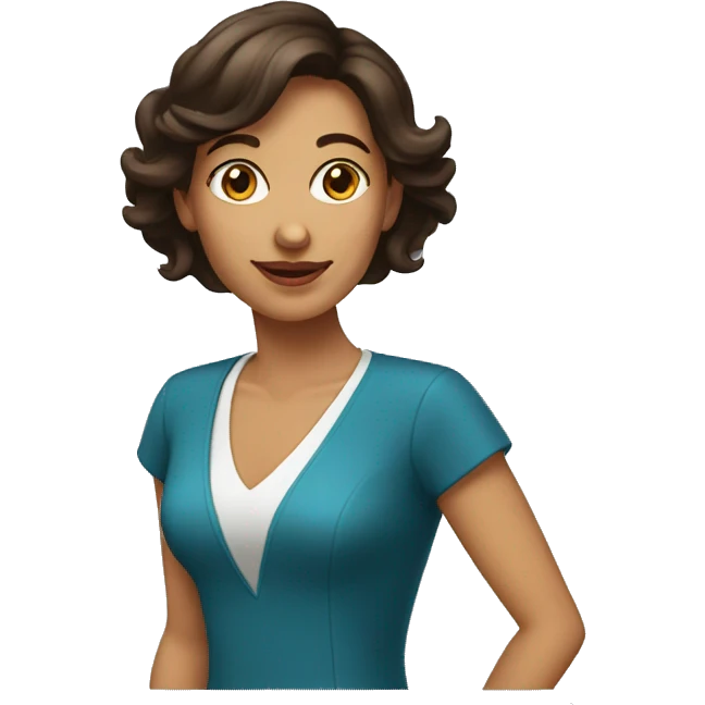 dame agé de 30 ans brune emoji