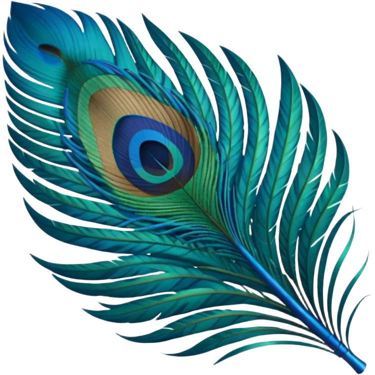 Peacock feather emoji