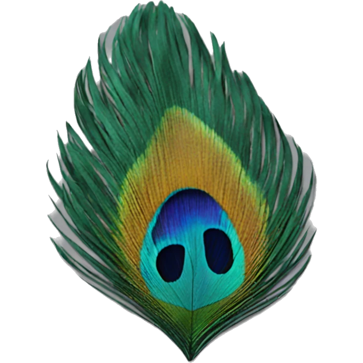 A peacock feather  emoji