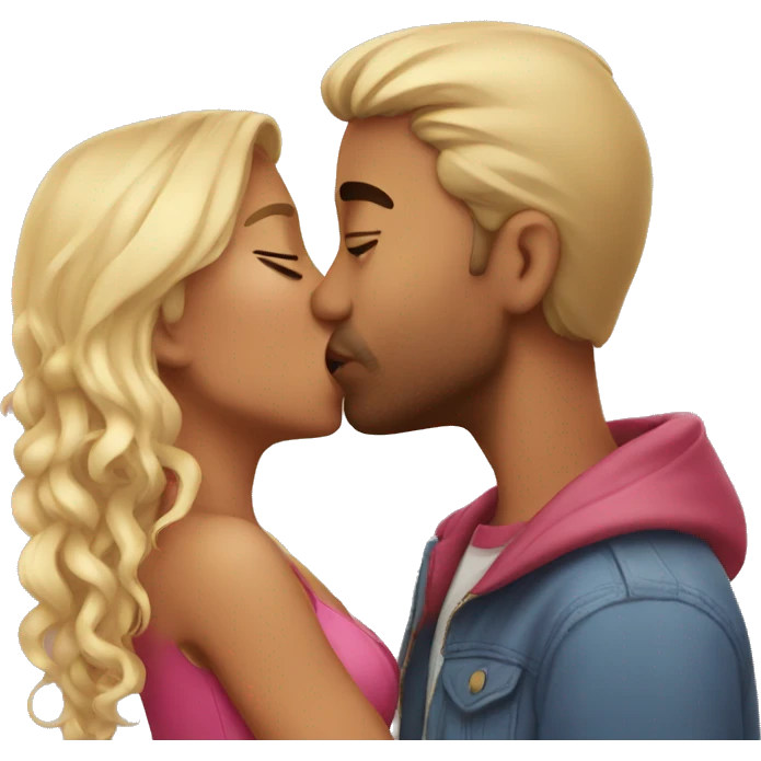 Big cute kiss emoji