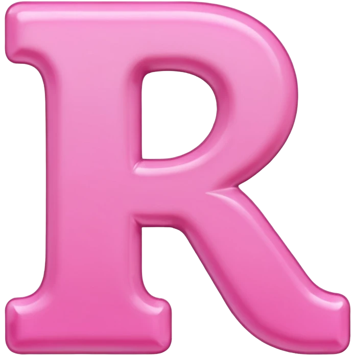 mix color pinks letter p emoji