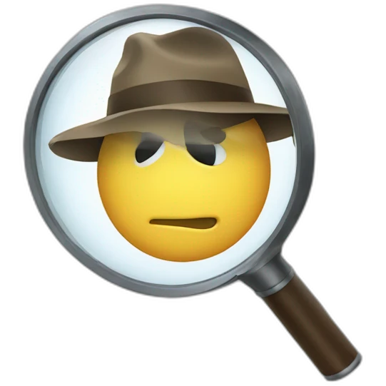 detective magnifying glass emoji