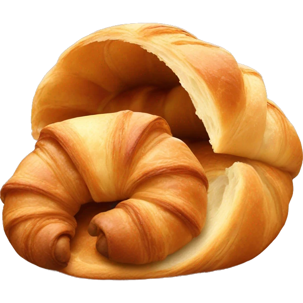 croissant eating croissant emoji