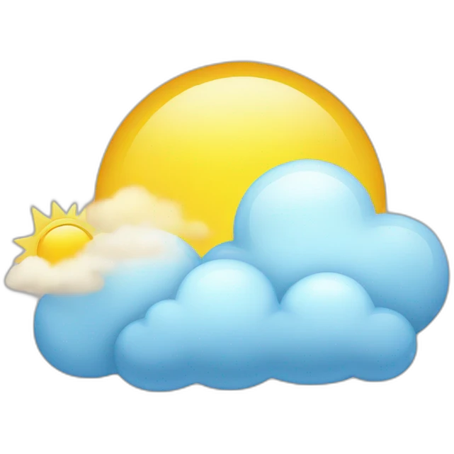 cloud & sunny weather emoji