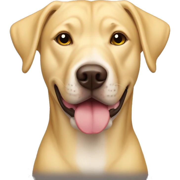 yellow lab and pitbull mix emoji