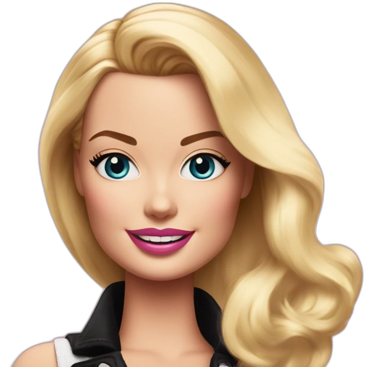 Margot Robbie as Barbie emoji
