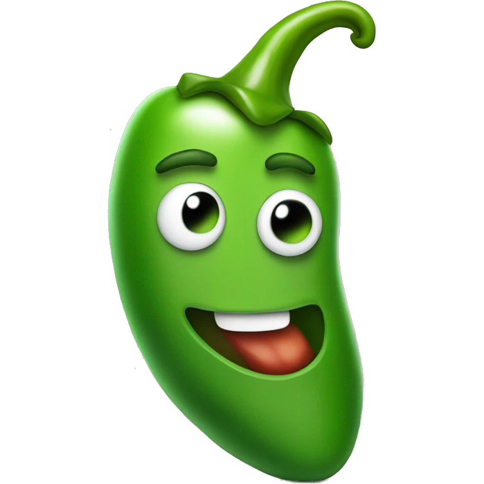 Green chili pepper emoji