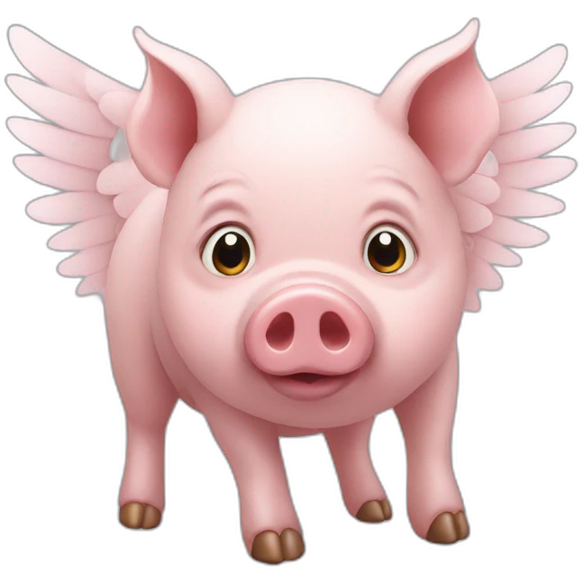 pig with wings emoji