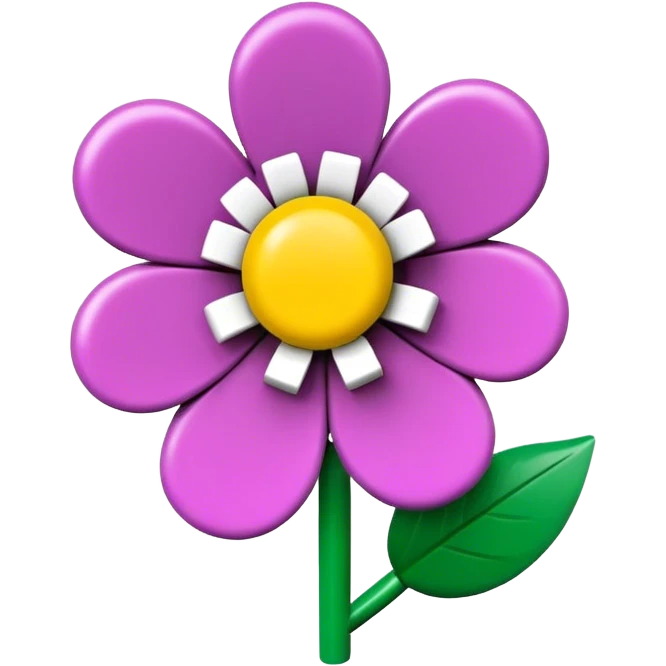 Lego flower emoji