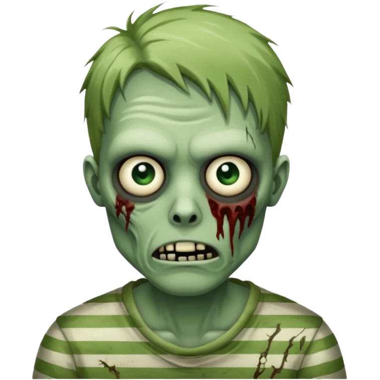 zombie in stripe emoji