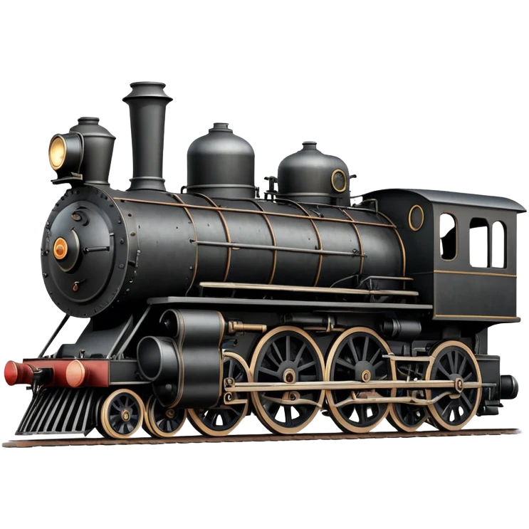 vintage steam locomotive emoji