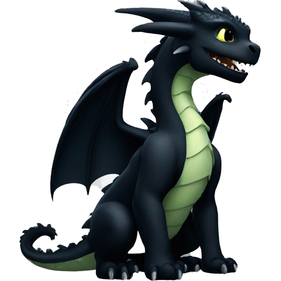 Night Fury dragon emoji