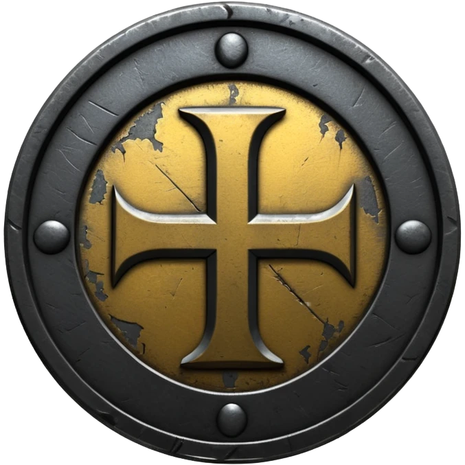 Minimal emoji, gothic metal coin made of black steel, engraved number 1 at the center, ancient industrial aesthetic, worn metal texture, no glow, no neon, flat emoji design, centered, transparent background emoji