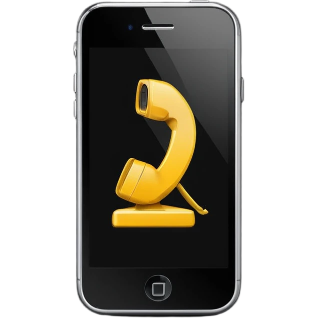 Phone with Tweekerphone logo on it emoji