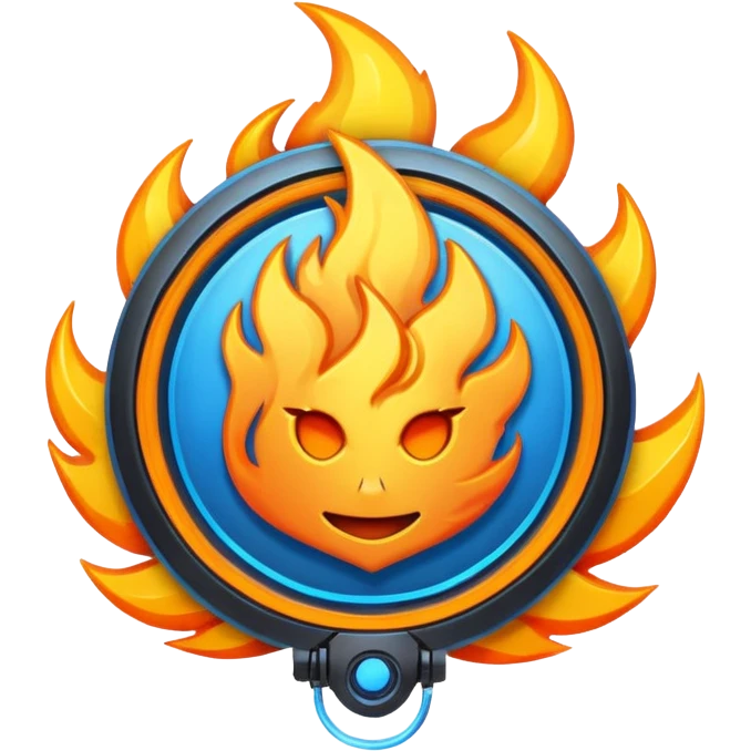 cyberpunk fire emoji