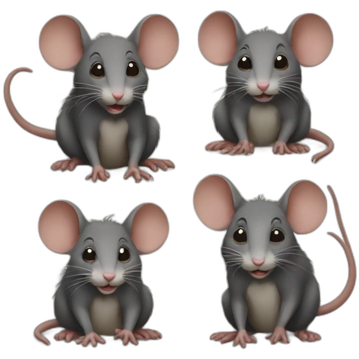 Family of rats emoji