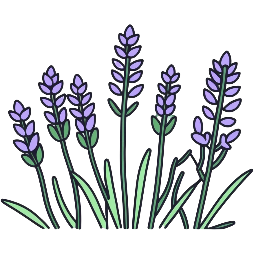 Icon app of self service but lavender with lavenders emoji