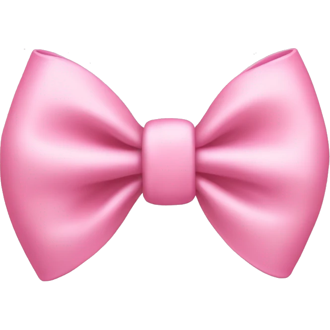 Baby pink bow emoji