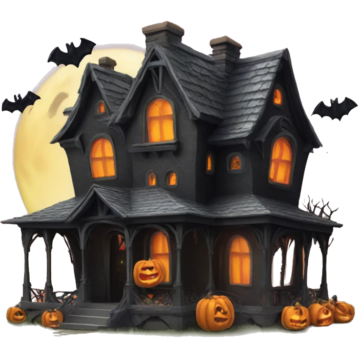 Halloween house emoji