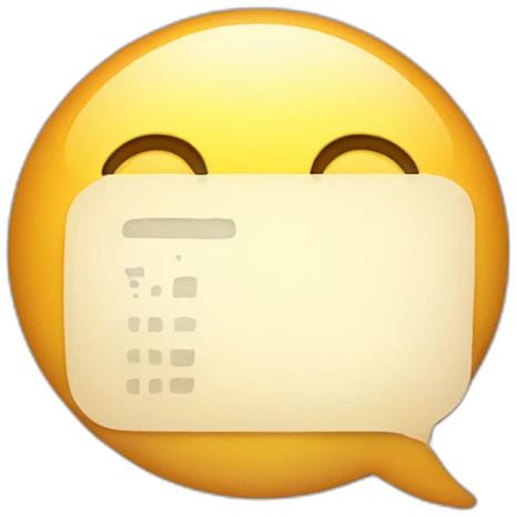bubble chat with a check emoji
