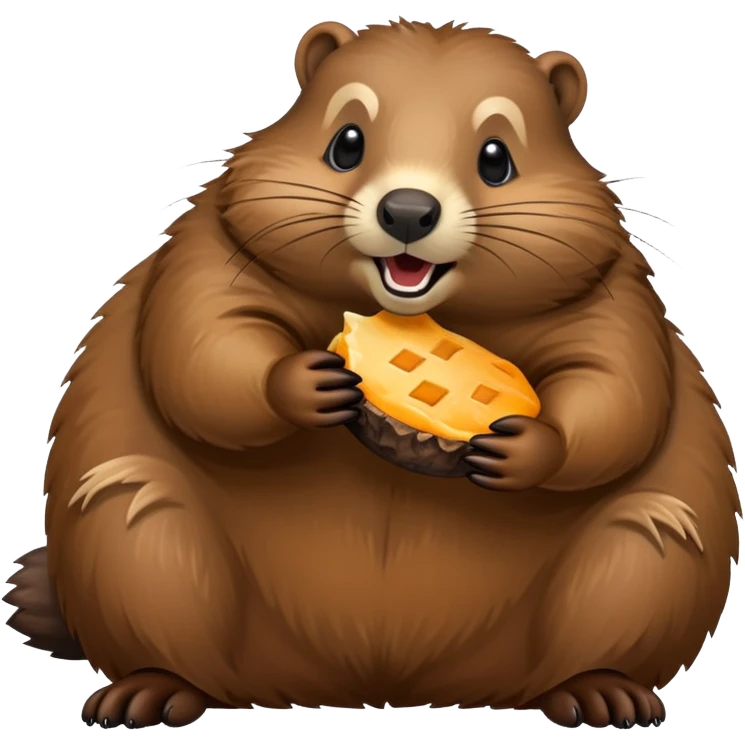 Ground hog eating  emoji