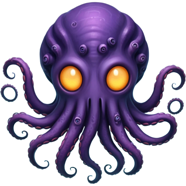 cosmic monster coming through a hole in the sky, tentacles and otherworldly features emerging, dramatic, unsettling emoji