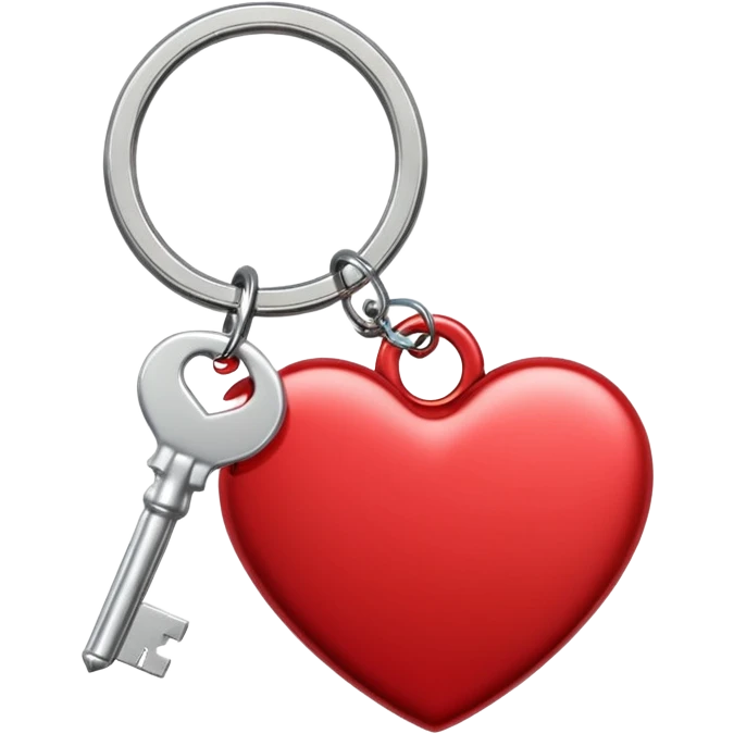 key ring heart valentines day emoji