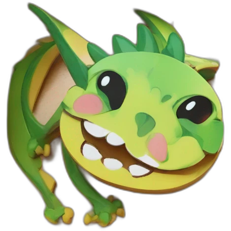 dragon bento wooden box emoji