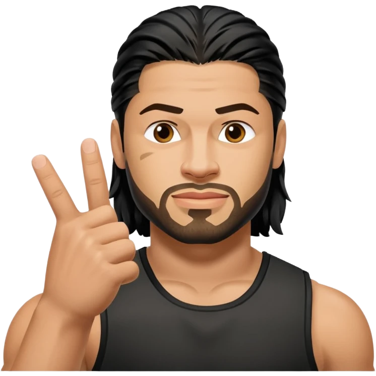 Roman reigns finger up emoji