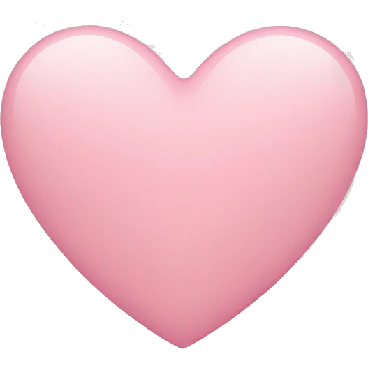 light pink heart emoji