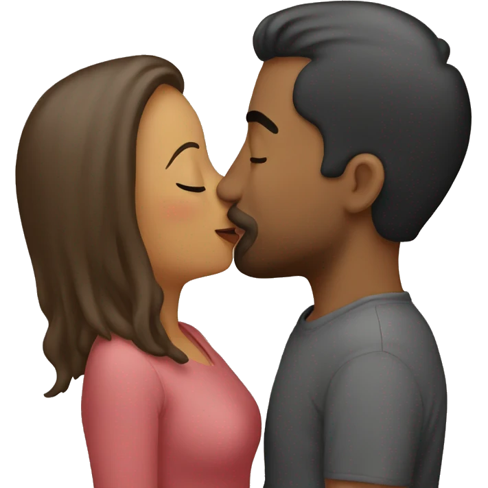 couple kissing emoji