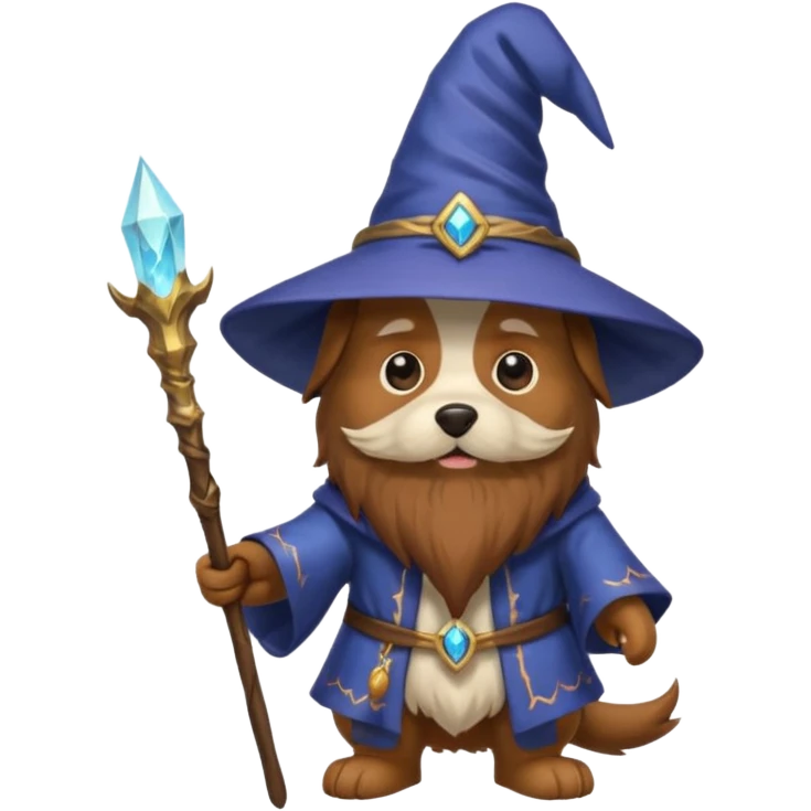 Dog wizard emoji