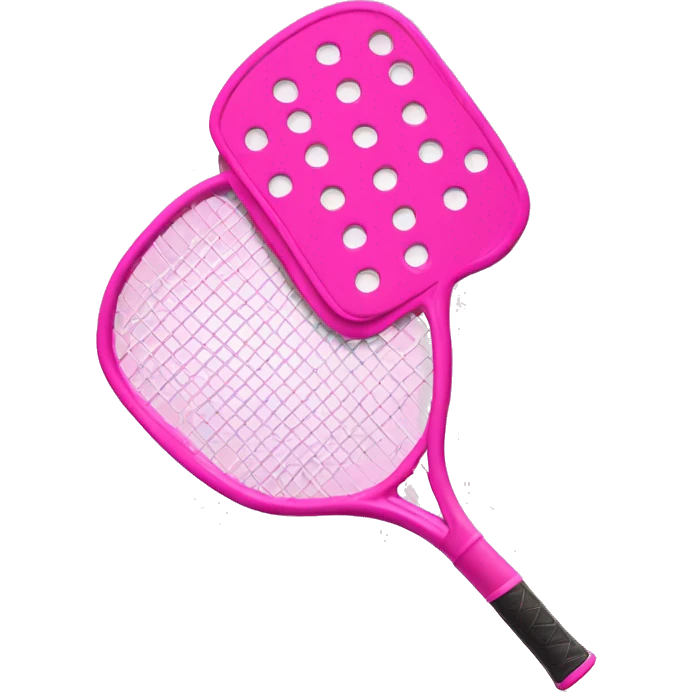 Pink Pickleball racket with a bow emoji