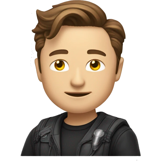 Elon musk qui fais le signe jul emoji