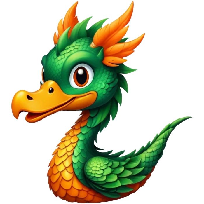 Duck headed dragon emoji