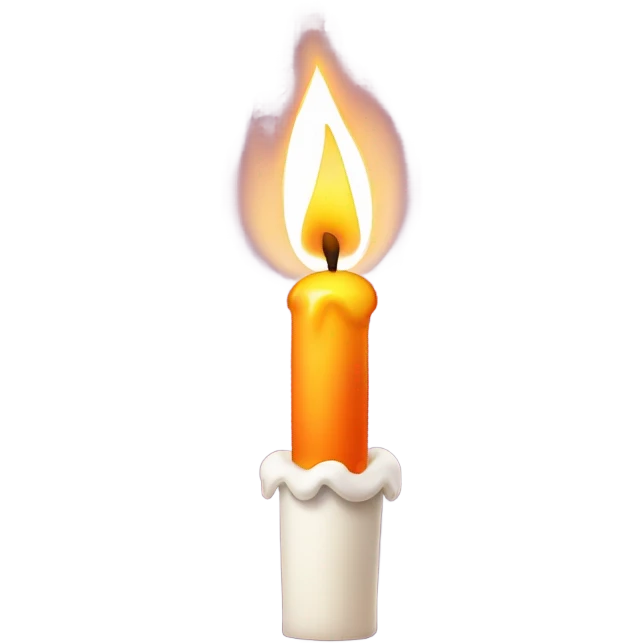 A single birthday candle emoji
