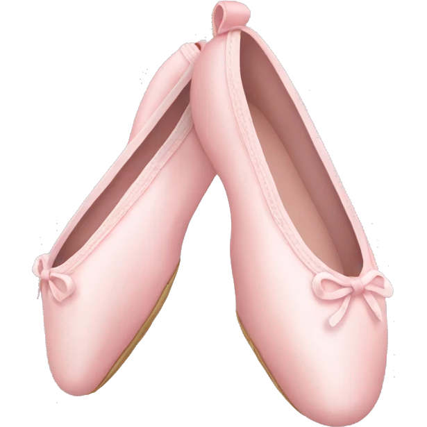 Pale pink ballet shoes emoji
